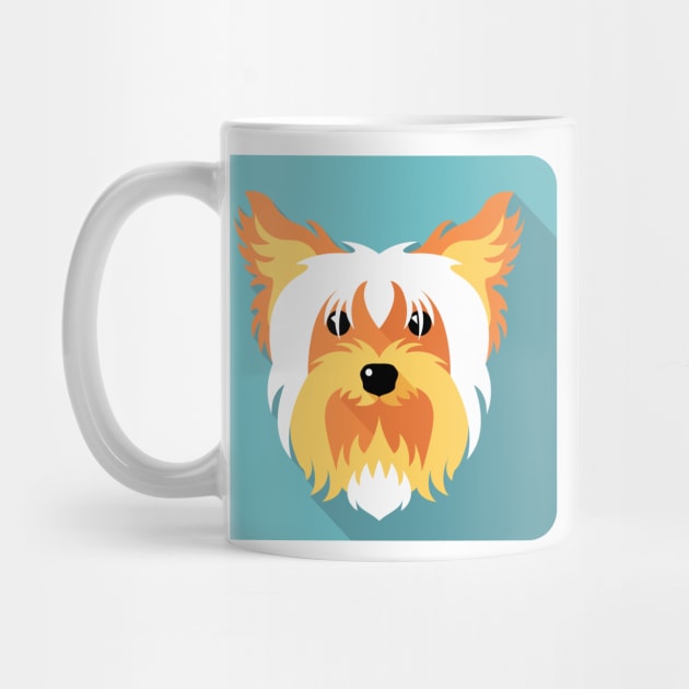 dog Yorkshire terrier icon by kavalenkava